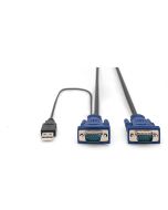 DIGITUS KVM-Kabel USB für KVM-Konsolen
