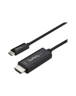 StarTech.com 6ft (2m) USB C to HDMI Cable, 4K 60Hz USB Type C to HDMI 2.0 Video Adapter Cable, Thunderbolt 3 Compatible, Laptop to HDMI Monitor/Display, DP 1.2 Alt Mode HBR2 Cable, Black - 4K USB-C Video Cable (CDP2HD2MBNL)