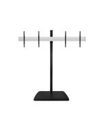 B-TECH System X BTF845 - Aufstellung - für 2 LCD-/Plasma-Konsolen - universal - Stahlbasis - Schwarz (47"-55")
