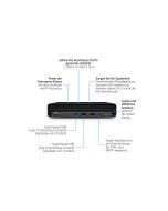 HP Elite 800 G9 - Mini Desktop - Core i5 i5-14500 / 2.6 GHz - RAM 16 GB - SSD 256 GB - NVMe - UHD Graphics 770 - 1GbE, Wi-Fi 6E, Bluetooth 5.3 - WLAN: 802.11a/b/g/n/ac/ax (Wi-Fi 6E)