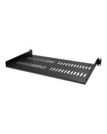 StarTech.com Belüfteter Server Rack Fachboden 1 HE - 25 cm Tief - Stahl - Rack - Regal - Schwarz - 1U - 25.4 cm (10")