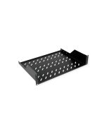 ROLINE Rack - Regal - 350 mm tief, Tragfähigkeit 25 kg - RAL 9005, Jet Black - 2U - 48.3 cm (19")