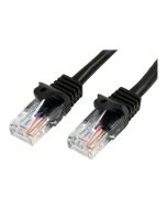 StarTech.com 1m Cat5e RJ45 UTP Netzwerkkabel Snagless - Cat 5e Patchkabel - Schwarz - Stecker / Stecker - Patch-Kabel - RJ-45 (M)