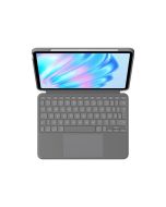 Logitech Combo Touch - Tastatur und Foliohülle - mit Trackpad - hintergrundbeleuchtet - Apple Smart connector - QWERTZ - Deutsch - Oxford Gray - für Apple 10.9-inch iPad Air (5. Generation)
