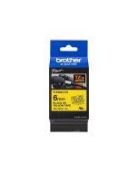 Brother TZe-FX611 - Schwarz auf Gelb - Rolle (0,6 cm x 8 m)