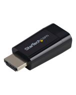 StarTech.com Kompakter HDMI auf VGA Adapter/ Konverter ideal für Chromebooks Ultrabooks & Laptops- HDMI zu VGA HD15 Wandler - 1920x1200 - Videoadapter - HDMI männlich zu HD-15 (VGA)