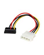 StarTech.com 15cm 4-Pin Molex auf SATA Kabel links gewinkelt - Stecker/Buchse - Netzteil - SATA-Stromstecker (M)