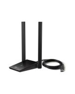 TP-LINK AX1800 Drahtloser USB-Adapter mit zwei Antennen und hoher Verstärkung, Kabellos, USB, WLAN, 1800 Mbit/s, Schwarz