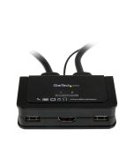 StarTech.com 2 Port USB HDMI KVM Switch mit Audio und Fernschalter