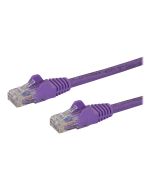 StarTech.com 5m CAT6 Ethernet Cable, 10 Gigabit Snagless RJ45 650MHz 100W PoE Patch Cord, CAT 6 10GbE UTP Network Cable w/Strain Relief, Purple, Wiring is UL Certified/TIA - Category 6 - 24AWG (N6PATC5MPL)