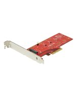 StarTech.com M2 PCIe SSD Adapter - x4 PCIe 3.0 NVMe / AHCI / NGFF / M-Key - Low Profile and Full Profile - SSD PCIe M.2 Adapter (PEX4M2E1)