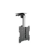 Techly Befestigungskit (Deckenhalterung) - für LCD TV - Stahl - Silber, Schwarz - Bildschirmgröße: 43.2-94 cm (17"-37")