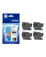 Brother LC421 - 4er-Pack - Schwarz, Gelb, Cyan, Magenta
