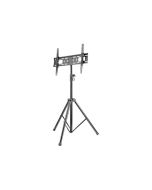 Manhattan TV & Monitor Mount, Tripod Floor Stand, 1 screen, Screen Sizes: 37-65", Black, VESA 200x200 to 600x400mm, Max 35kg, LFD, Lifetime Warranty - Aufstellung - Stativ - für Flachbildschirm - Kunststoff, Stahl - Schwarz - Bildschirmgröße: 94-177.8 cm 