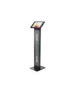 Compulocks iPad 10th-11th (A16) Gen Swell Enclosure Brandable Floor Stand Black - Aufstellung - für Tablett - Branding-fähig - Schwarz - Bildschirmgröße: 27.7 cm (10.9")