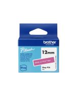 Brother BTAG-P35 - Weiß auf Pink - Rolle (1,2 cm x 4 m)