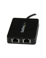 StarTech.com USB-C auf Dual-Gigabit Ethernet Adapter mit USB (Typ-A)
