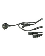 VALUE Stromkabel - power IEC 60320 C13 zu power CEE 7/7 (M)