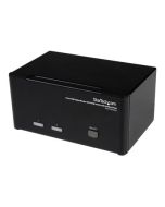 StarTech.com 2 Port Dreifach Monitor DVI USB KVM Switch mit Audio und USB 2.0 Hub