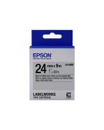 Epson LabelWorks LK-6SBE - Schwarz auf Silber (matt)