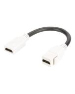 DIGITUS HDMI 2.0 Keystone Modul mit 12 cm Zuleitung (Buchse/Buchse)