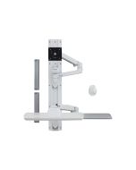 Ergotron LX Wall Mount System - Befestigungskit (Wandarm, Maushalterung, Tastaturarm, 2 Kabelkanäle, Handgelenkkissen, Wandschiene 10", Wandschiene 34")