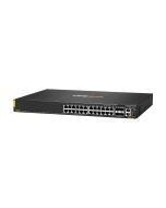 HPE Aruba 6200F 24G Class4 PoE 4SFP+ 370W Switch - Switch - max. Stapelentfernung 10 km - L3 - managed - 24 x 10/100/1000 (PoE+)