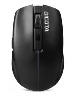 Dicota D32044B, Beidhändig, Optisch, RF Wireless + Bluetooth + USB Type-A, 1600 DPI, Schwarz