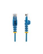 StarTech.com 1.5m Slim LSZH CAT6 Ethernet Cable, 10 Gigabit Snagless RJ45 100W PoE Patch Cord, CAT 6 10GbE UTP Network Cable w/Strain Relief, Blue, ETL, Low Smoke Zero Halogen - Category 6 - 28AWG (N6PAT150CMBLS)
