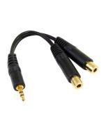 StarTech.com 15cm Stereo Splitter Kabel - 3,5mm