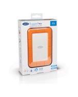 LaCie Rugged Mini, 2 TB, 3.2 Gen 1 (3.1 Gen 1), 5400 RPM, Orange, Silber