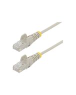 StarTech.com 1.5m Slim LSZH CAT6 Ethernet Cable, 10 Gigabit Snagless RJ45 100W PoE Patch Cord, CAT 6 10GbE UTP Network Cable w/Strain Relief, Grey, ETL, Low Smoke Zero Halogen - Category 6 - 28AWG (N6PAT150CMGRS)