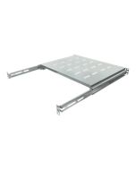 Intellinet 19" Ausziehbarer Fachboden, 1 HE, geeignet für Schränke mit 800 bis 1000 mm Tiefe, Ablagefläche 550 mm Tiefe, grau - Rack - Regal - Grau, RAL 7035 - 1U - 48.3 cm (19")