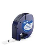 Dymo Schwarz auf Weiß - Rolle (1,2 cm x 4 m)