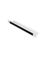 ROLINE Kabeleingangsplatte für Rack - mit Bürstenstreifen - RAL 7035, Hellgrau - 1U - 25.4 cm (10")