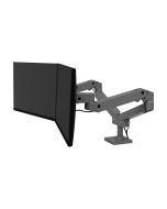 Ergotron LX Pro - Befestigungskit (Doppelarm) - modular - für 2 LCD-Displays - nebeneinander - Aluminium - Dunkelgrau - Bildschirmgröße: bis zu 68,6 cm (bis zu 27 Zoll)