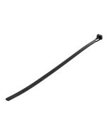 StarTech.com 10"(25cm) Reusable Cable Ties, 1/4"(7mm) wide, 2-1/2"(65mm) Bundle Dia. 50lb(22kg) Tensile Strength, Releasable Nylon Ties, Indoor/Outdoor, 94V-2/UL Listed, 100 Pack, Black - Nylon 66 Plastic - TAA (CBMZTRB10BK)