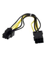 StarTech.com 20cm 6pin PCI Express Verlängerungskabel - PCIe Stromverlängerung - Spannungsversorgungs-Verlängerungskabel - 6-poliges PCIe Power (M)
