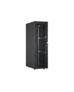 DIGITUS Professional Unique DN-19 SRV-42U-B-GD-1 - Schrank Netzwerkschrank - Schwarz, RAL 9005 - 42HE - 48.3 cm (19")
