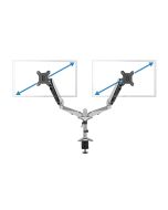 DIGITUS Universal Dual Monitorhalter mit Gasdruckfeder und Klemmbefestigung