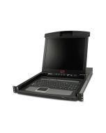 APC LCD Console - KVM-Konsole mit KVM-Switch - 8 Anschlüsse - PS/2 - 43.2 cm (17")