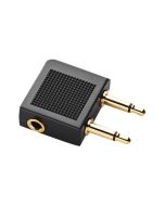 Jabra Flight - Audioadapter für Flugzeug - Mono Mini-Stecker männlich zu mini-phone stereo 3.5 mm weiblich - 90° Stecker (Packung mit 6)