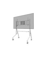 Neomounts FL50-575WH1 - Wagen - robust - für Displayständer - Bodenständer - verriegelbar - Stahl - weiß - Bildschirmgröße: 178.1-301.4 cm (65"-110")