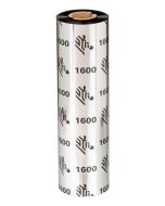 Zebra 1600 Wax, 450 m, 11 cm, 18 Stück(e), Schwarz, Wachs, 2,5 cm