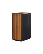 DIGITUS Professional SOUNDproof - Schrank Netzwerkschrank - Schwarz, Nußbaum, RAL 9005 - 32U - 48.3 cm (19")