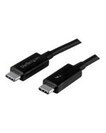 StarTech.com 1m (3.3ft) Thunderbolt 3 Cable, 20Gbps, 100W PD, 4K Video, Thunderbolt-Certified, Compatible w/ TB4/USB 3.2/DisplayPort - Thunderbolt-Kabel - 24 pin USB-C (M)