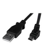 StarTech.com 2m USB auf Mini USB Anschlusskabel abgewinkelt - USB A zu Mini B Kabel - 1 x USB A (St)