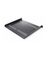StarTech.com 2er-Pack 1HE 19 Zoll Serverrack Fachboden/Ablage, 40cm Tief - Rack - Regal - Schwarz - 1U - 48.3 cm (19")