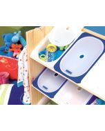 Dymo D1 - Selbstklebend - Schwarz auf Blau - Rolle (1,27 cm x 7 m)