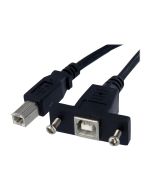 StarTech.com 30 cm USB B auf B Kabel zur Slotbelch Montage – Buchse/Stecker - USB-Kabel - USB Typ B (W)